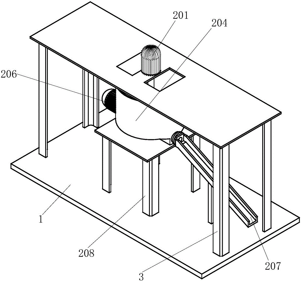 Mixing stirring all-in-one machine