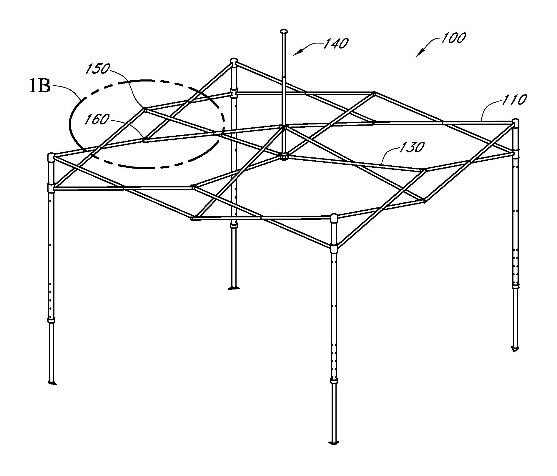 Canopy shelter brackets