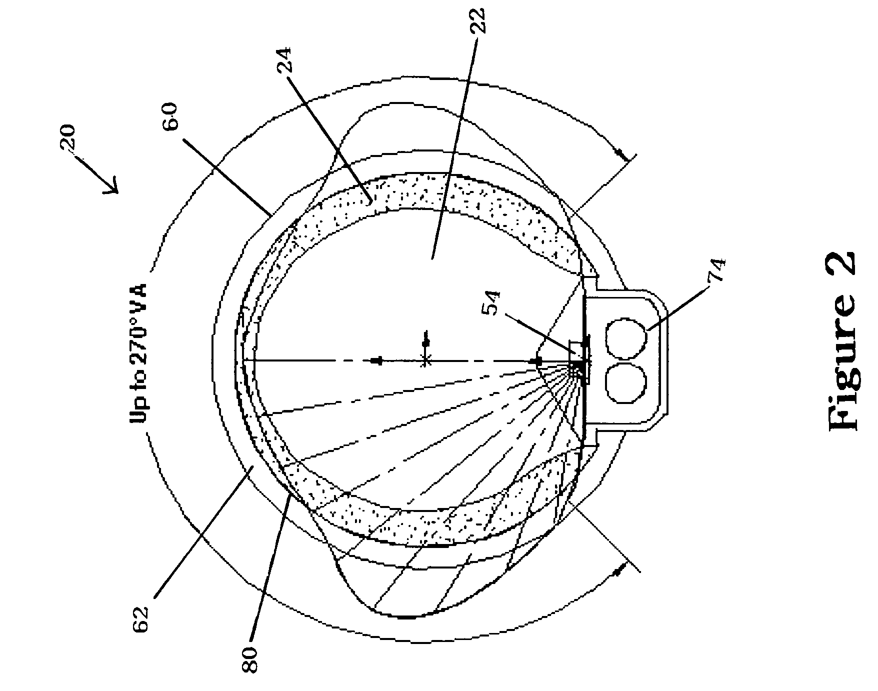 Curvilinear LED light source