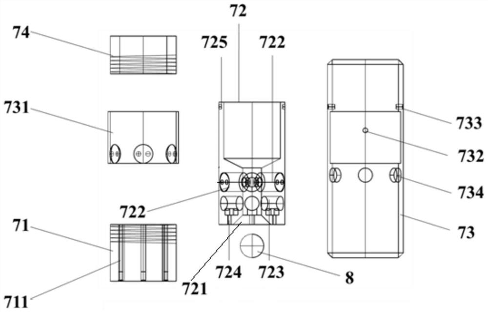 Coal seam ultrasonic activation staged fracturing device