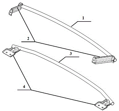 Automobile front anti-collision protecting structure