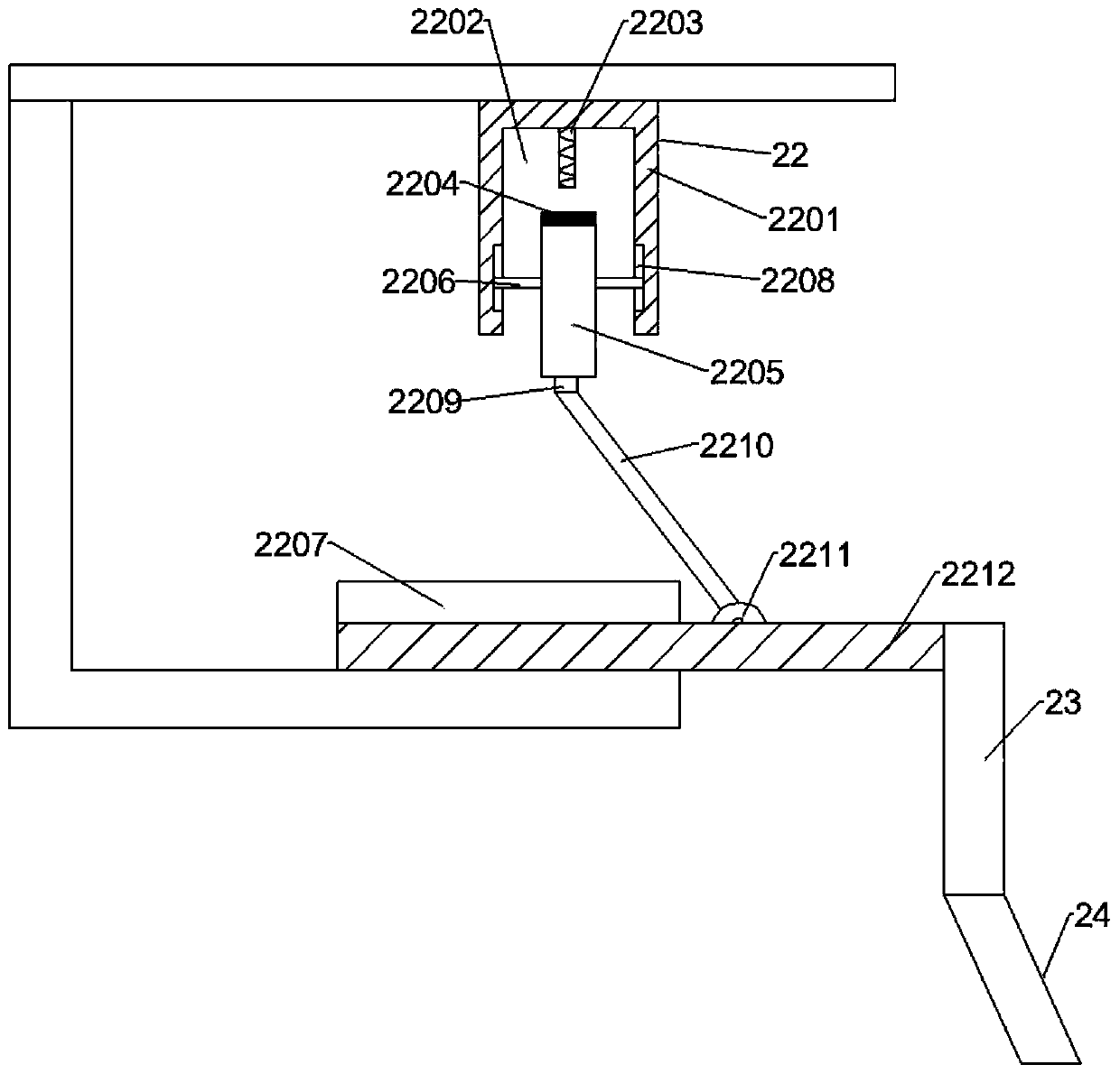 Boring device with fertilizing function