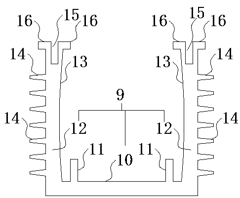 High-performance aluminum section radiator