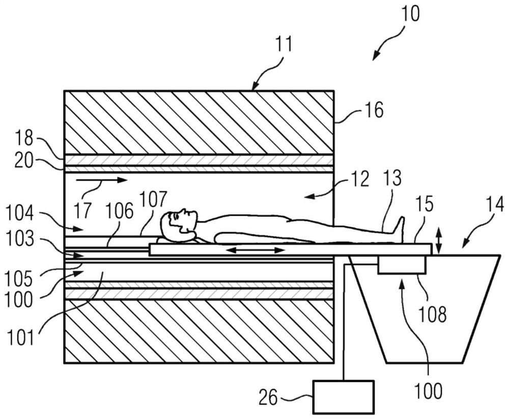 Magnetic resonance apparatus with patient support apparatus