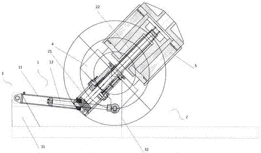 Composite linkage type double-cylinder system