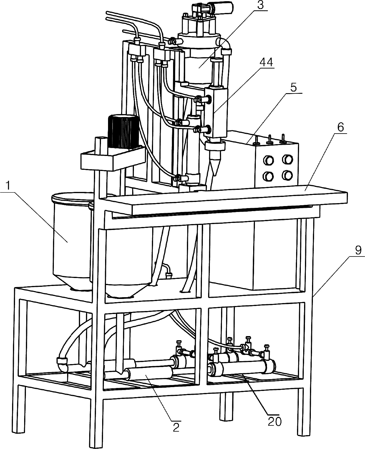 Integrated LED (Light-emitting Diode) sealing machine