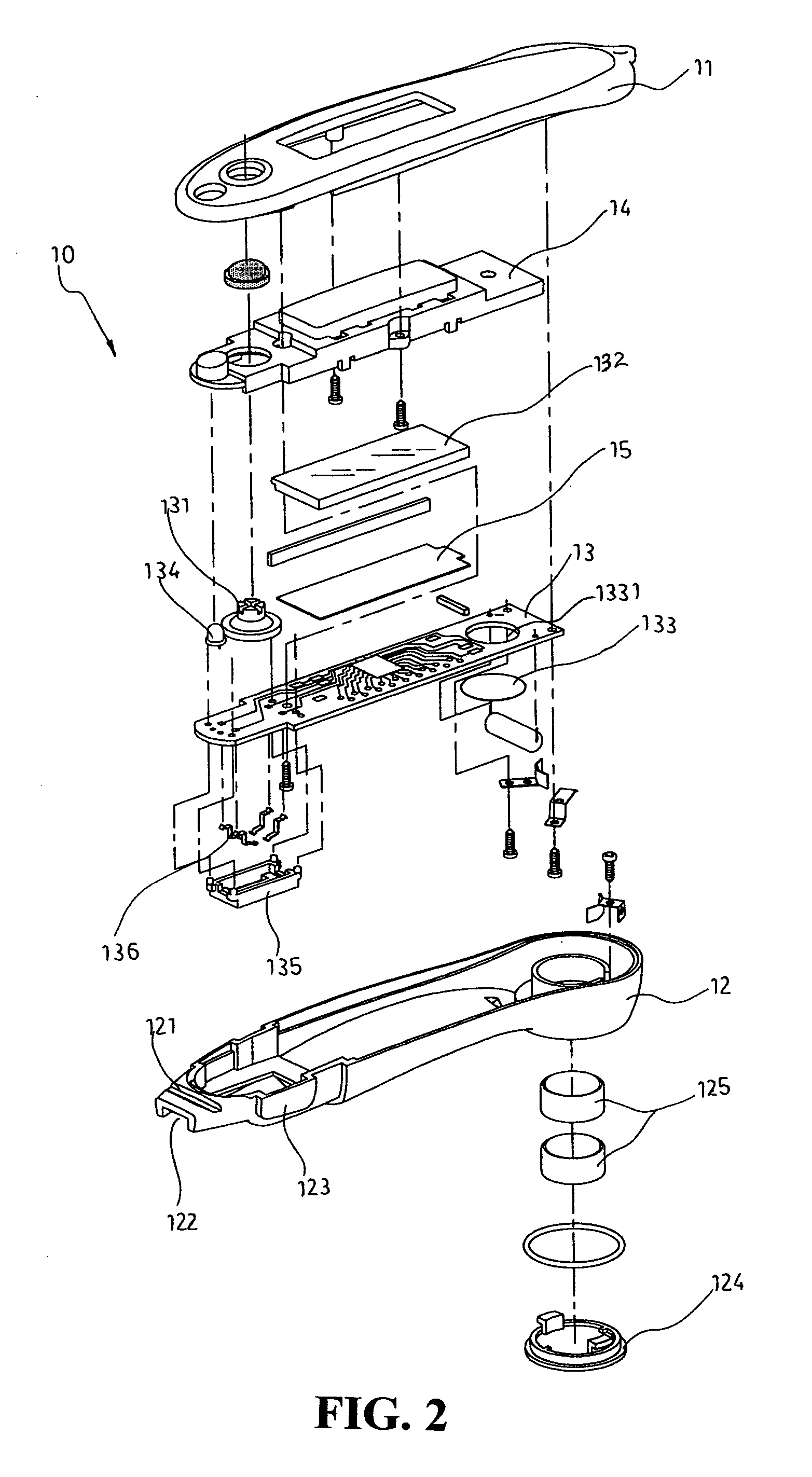 Assembly method and structure of an electronic clinical thermometer