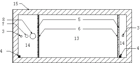 Control device of slope tide level under super gravity