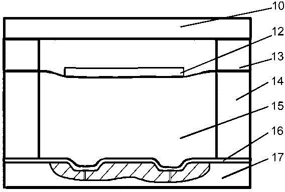 Laser loading flying piece stamping plasticine indirect micro plastic forming device and method thereof