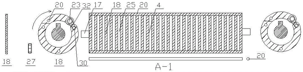 Screening machine filter shaft