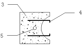 Construction method of constructional column prefabricated dent joint concrete module