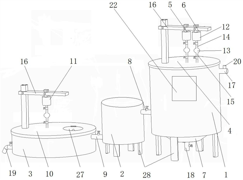 Experimental tap water production simulation device