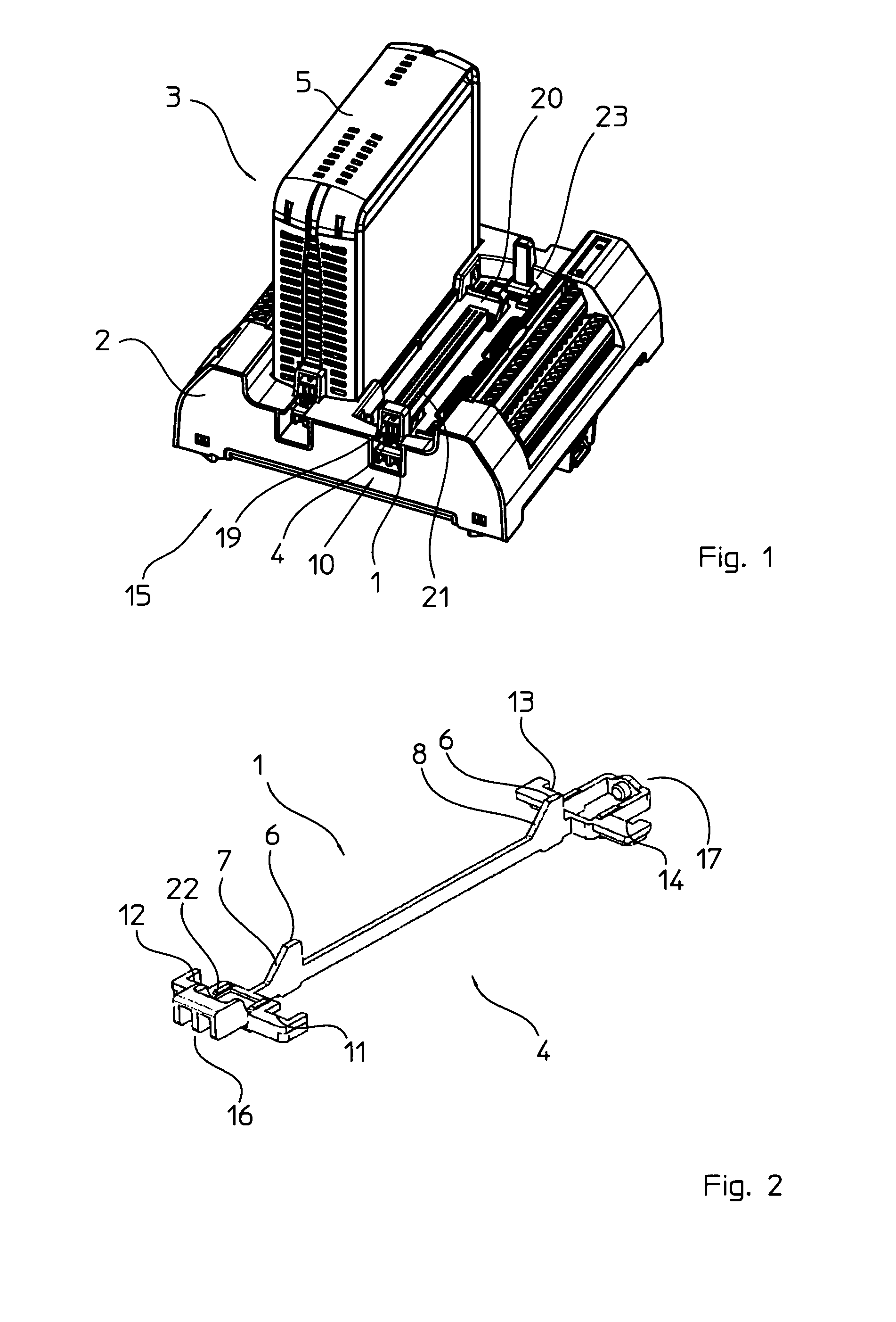 Locking mechanism for a housing to hold a plug-in module