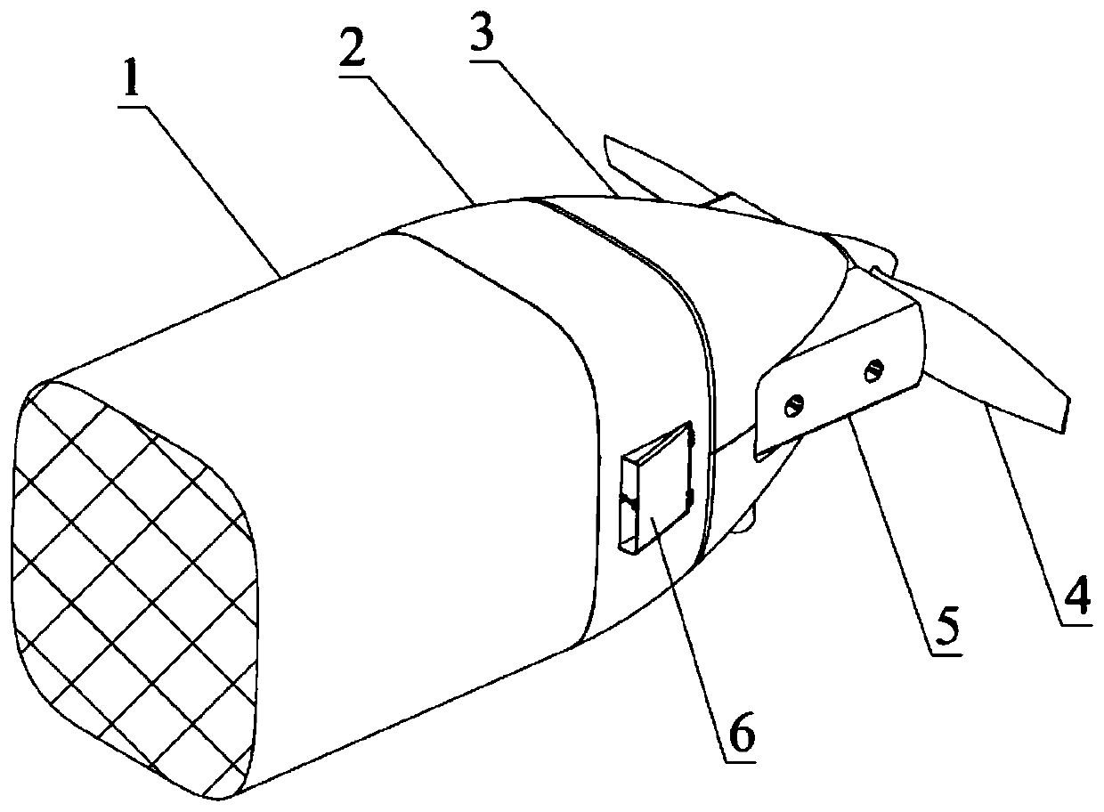 Rear ventilation cooling device of piston engine