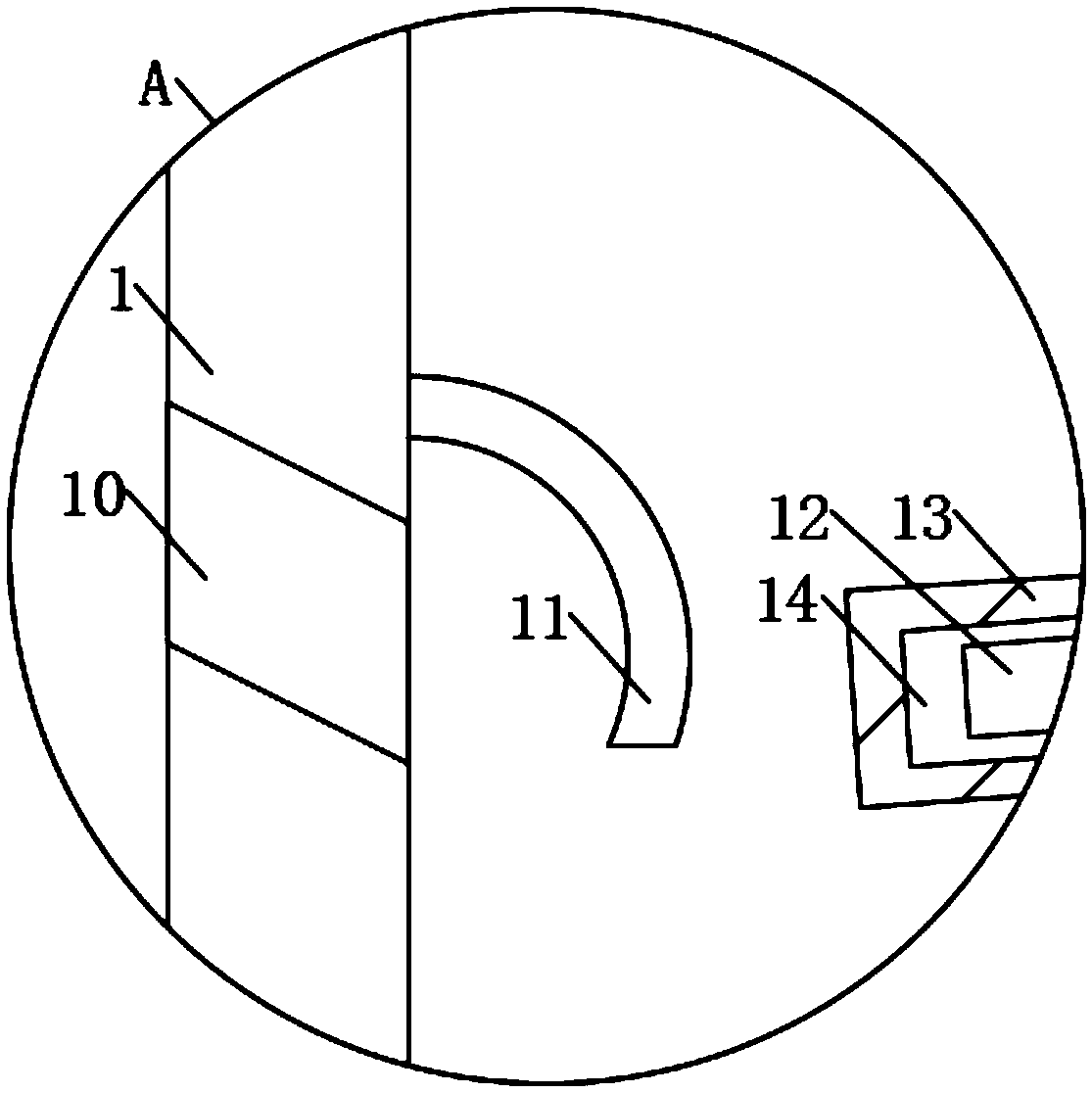 A sludge reaction tank having a high efficiency