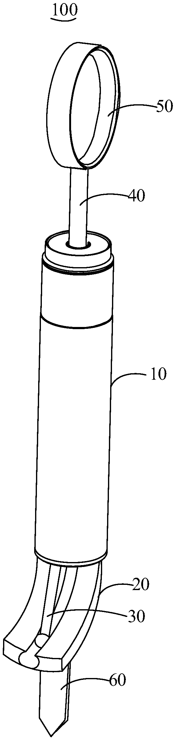 Endoscopic thyroid retractor