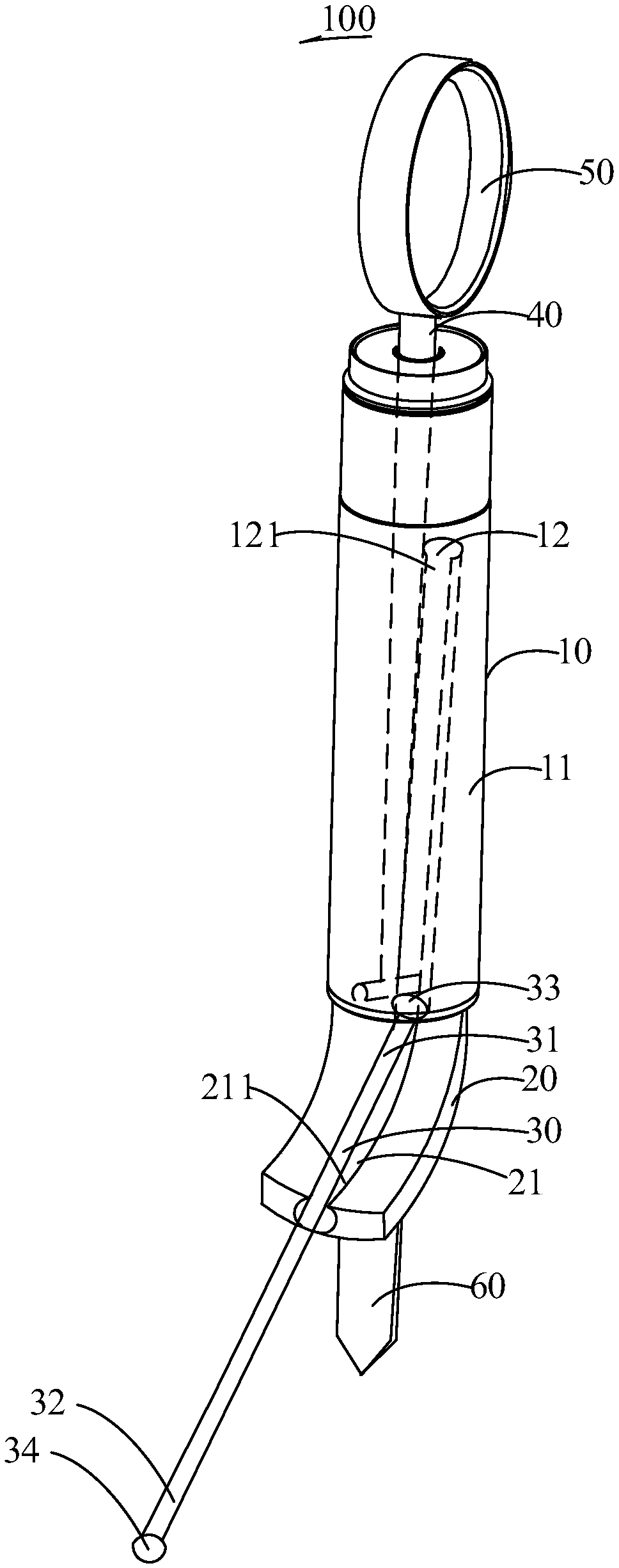 Endoscopic thyroid retractor