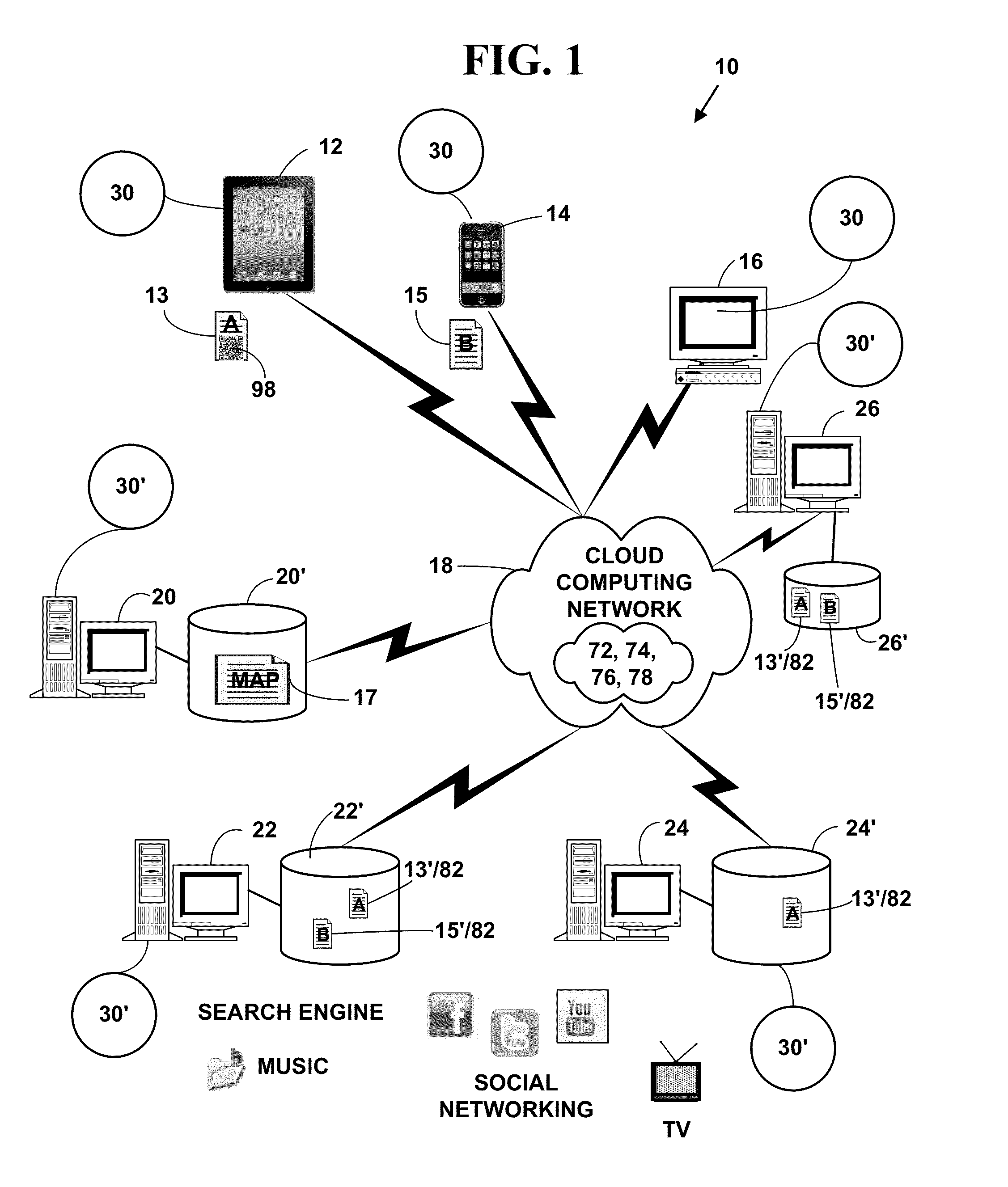 Method and system for electronic content storage and retrieval using galois fields and information entropy on cloud computing networks