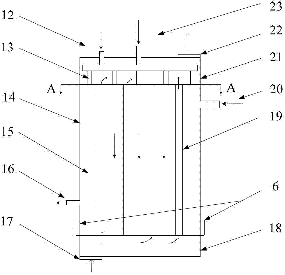 Helium-filled system for removing grains in gas