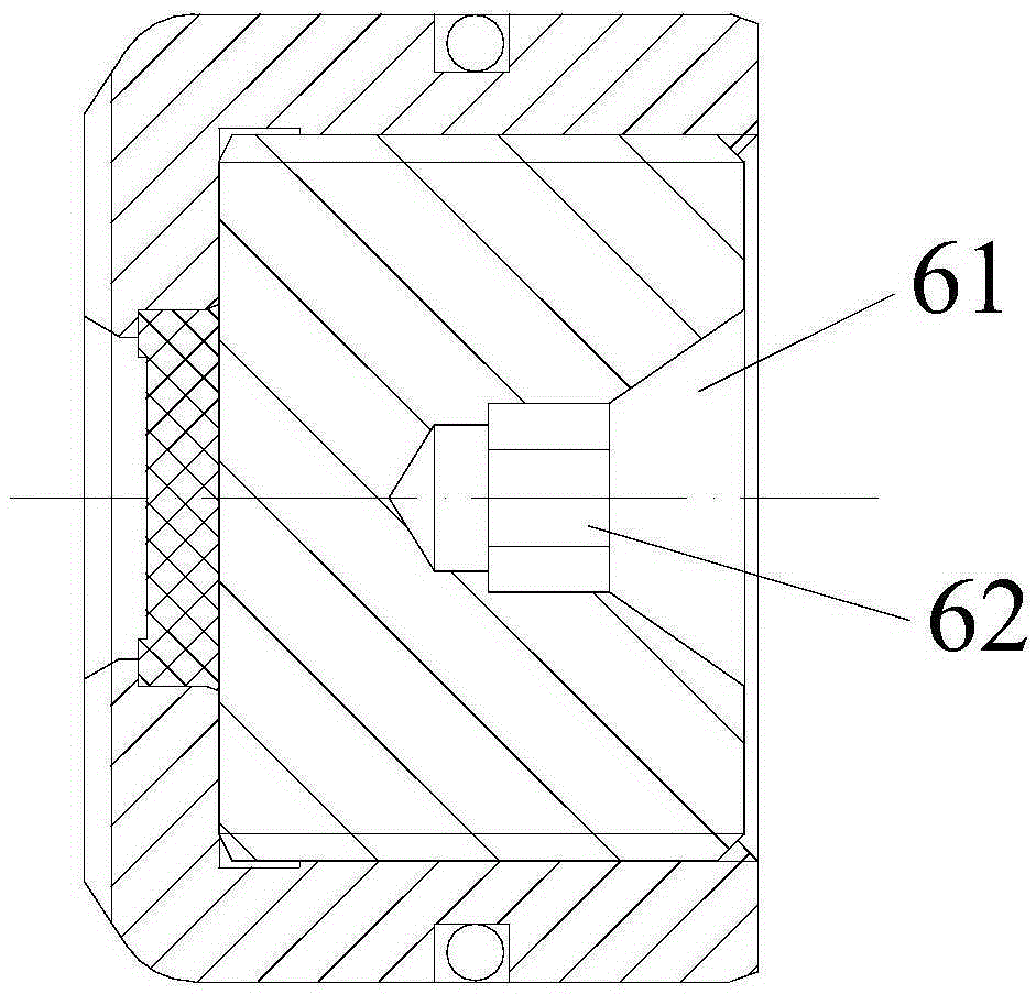 Valve core assembly of overflow safety valve