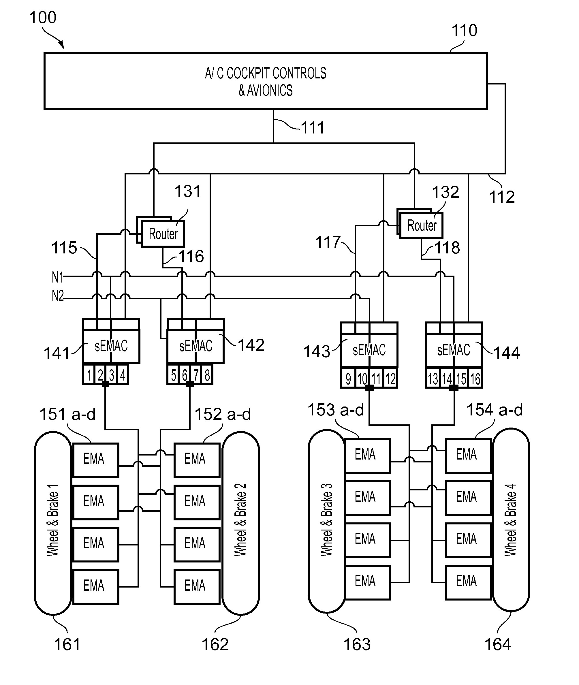 Aircraft electric braking system