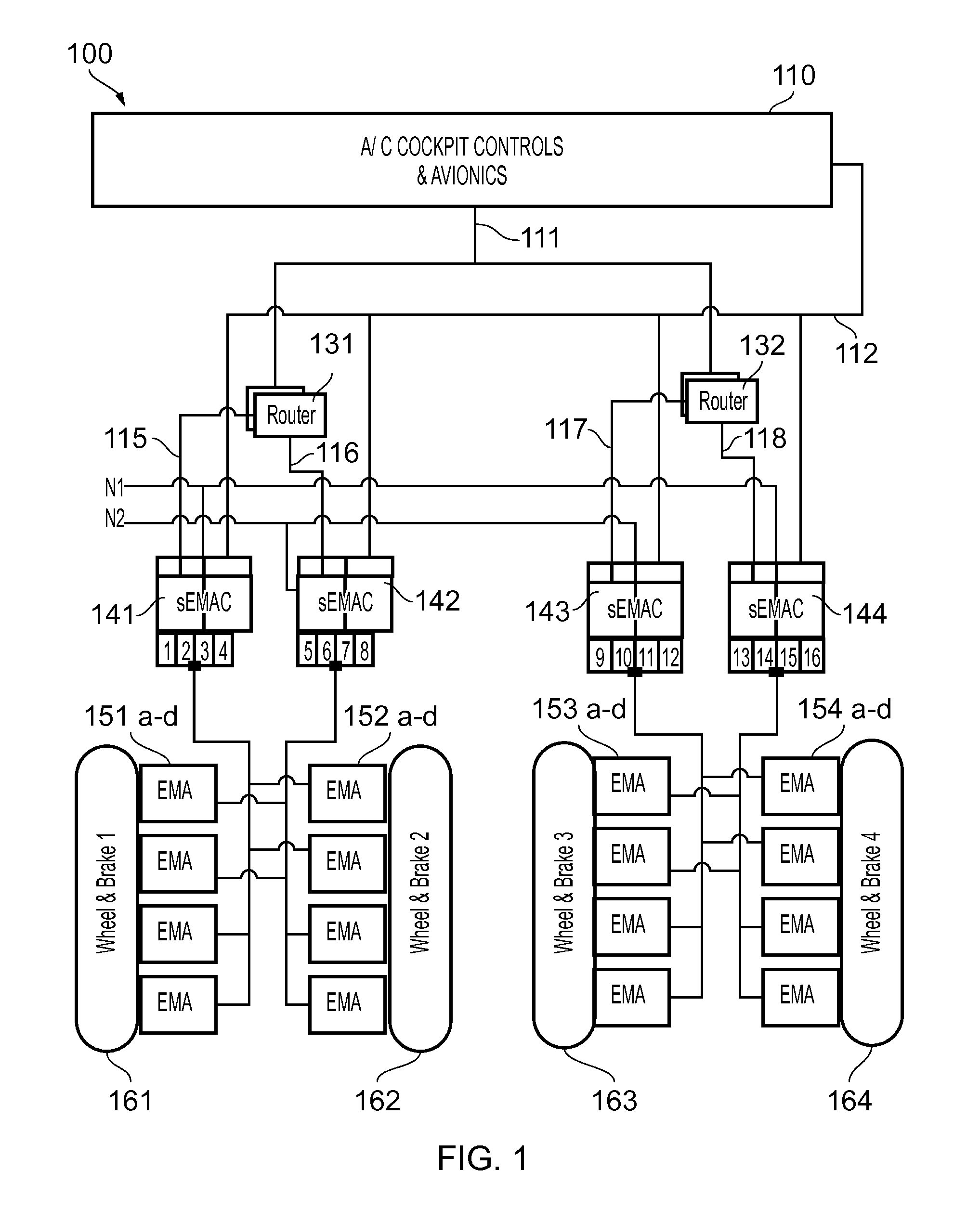 Aircraft electric braking system