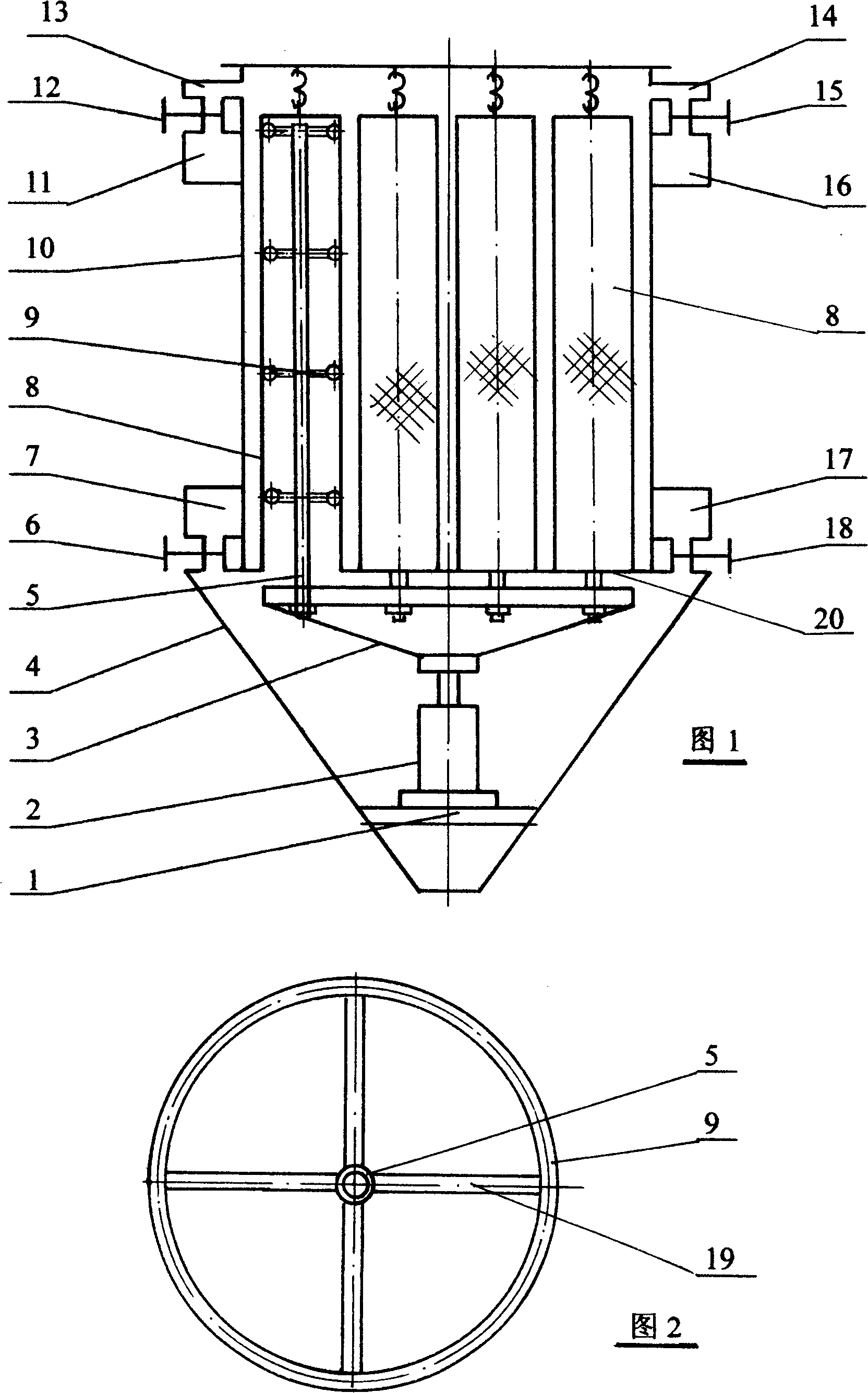 Bag-type dew dust remover