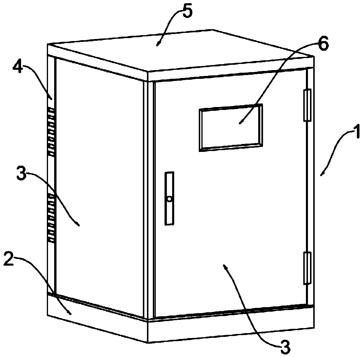 Electrical control cabinet with heat dissipation function