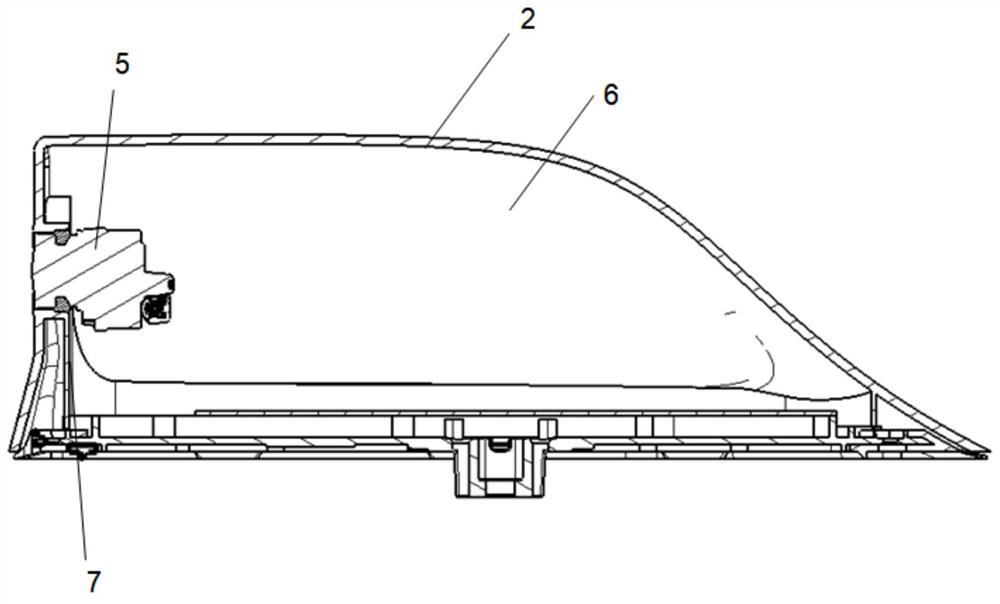 Shark fin intelligent antenna of vehicle-mounted camera