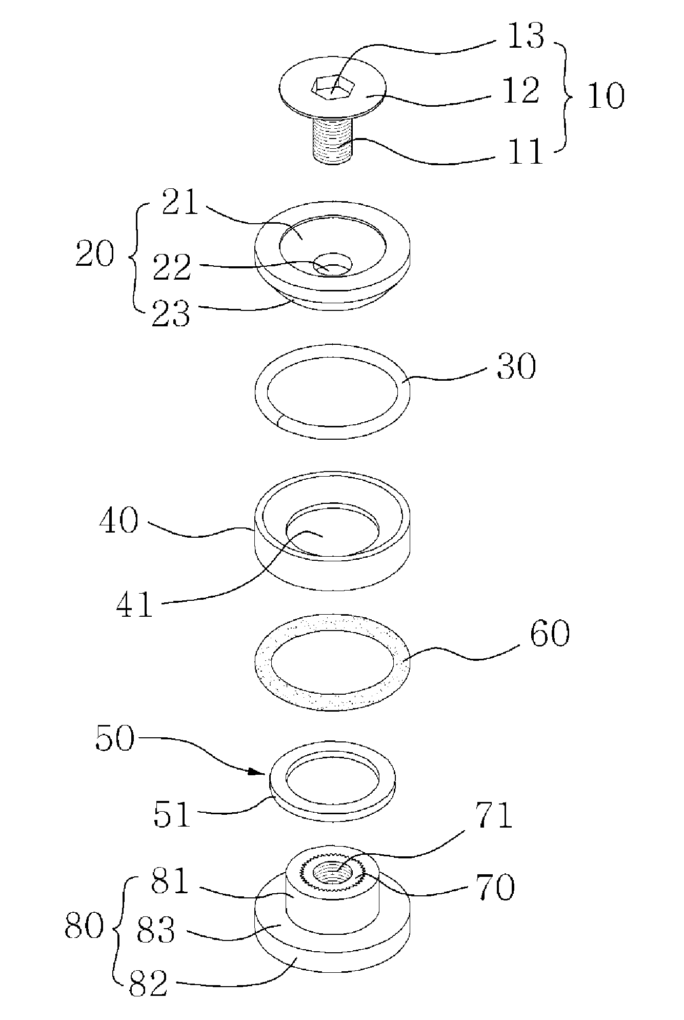 Assembly for blocking cooling water channel in mold