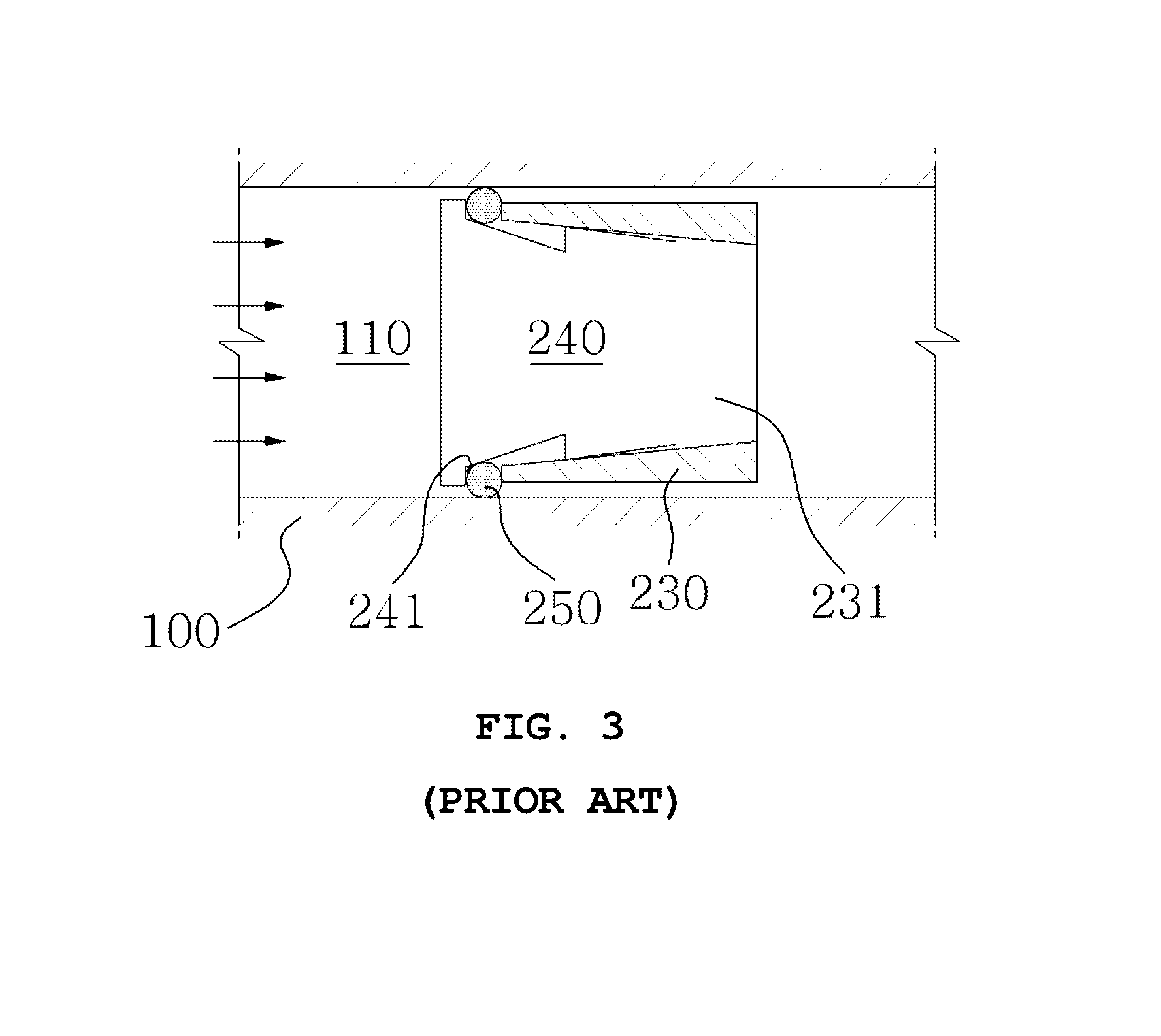 Assembly for blocking cooling water channel in mold