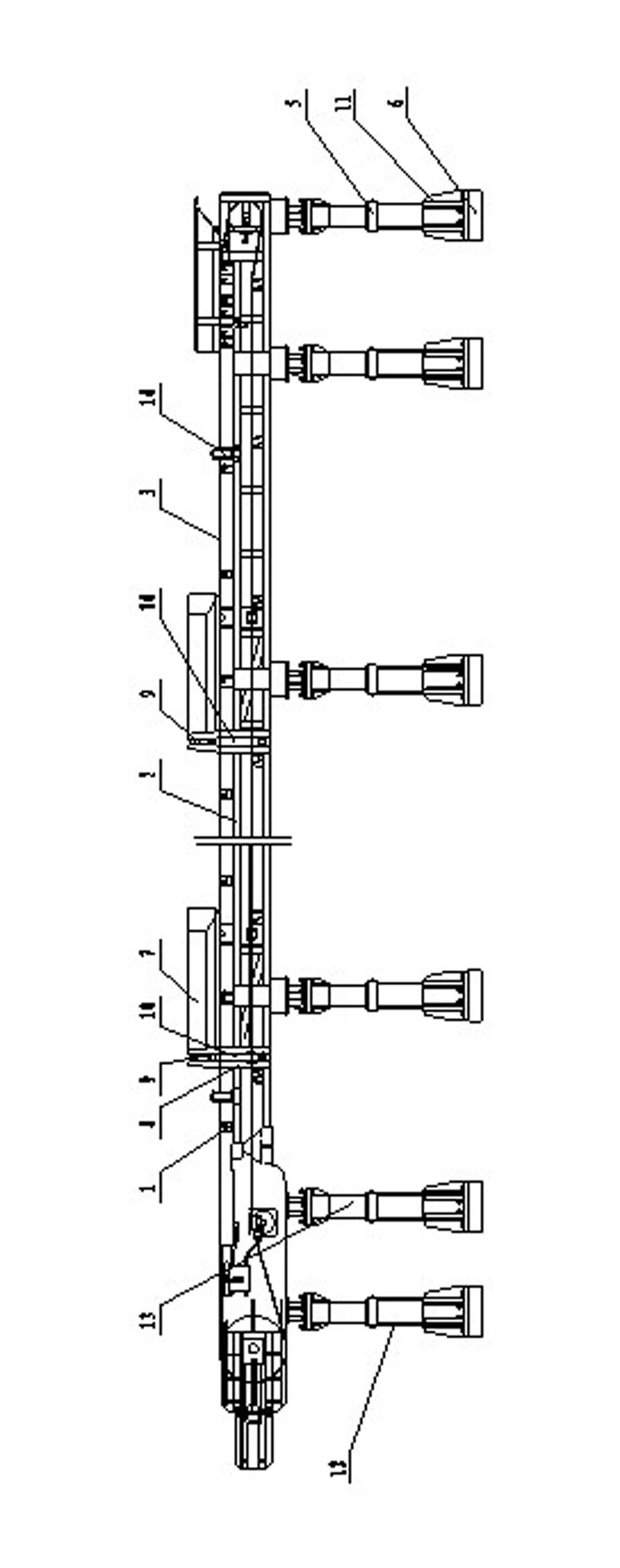 Whole pulling and moving type whole-process unloading belt conveyor for coal mine underground filling