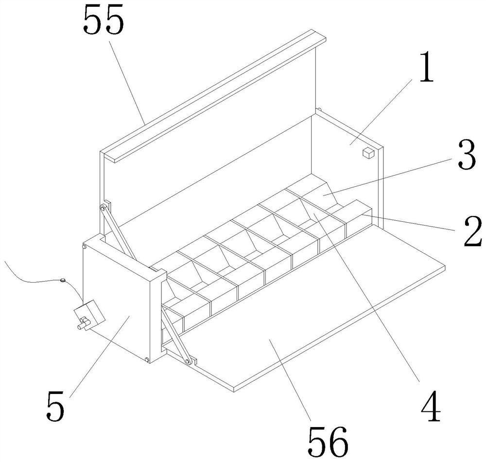 Fire hose placement device of fire fighting truck