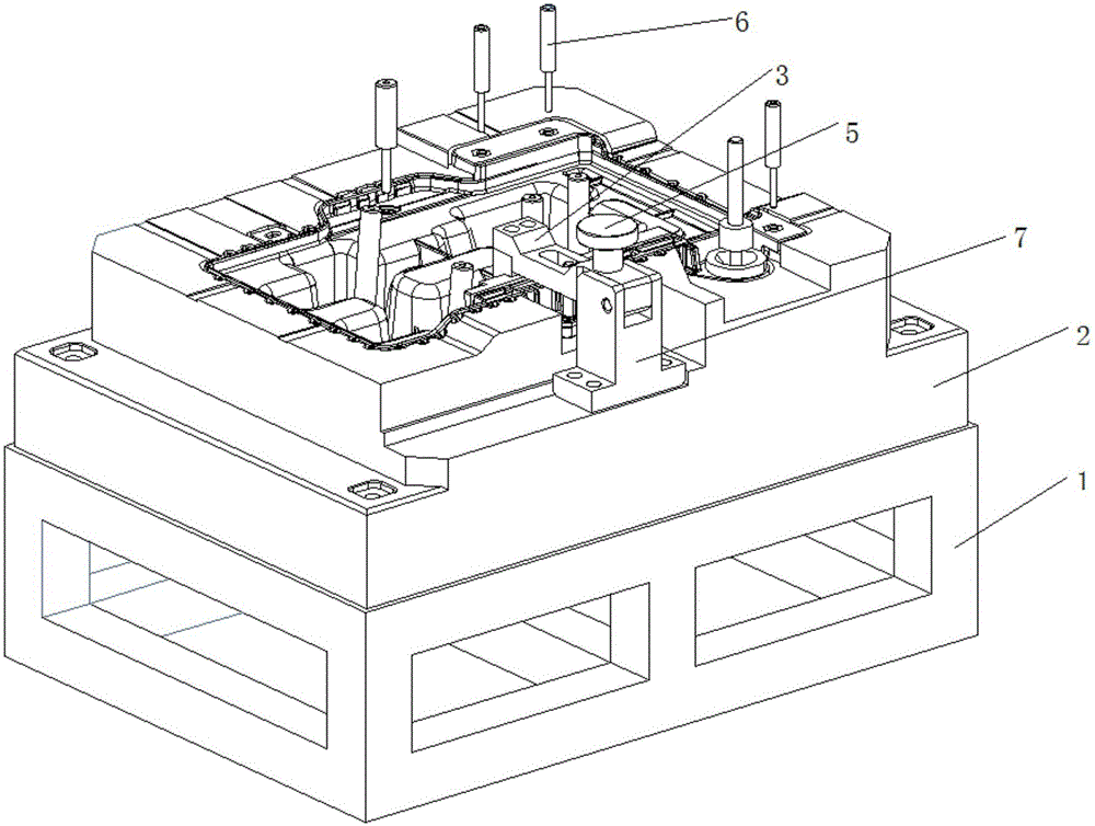 Groove type cell tray detection device