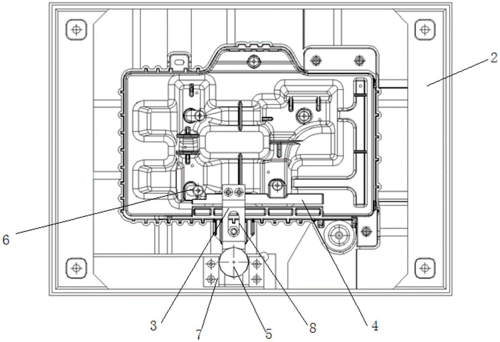 Groove type cell tray detection device