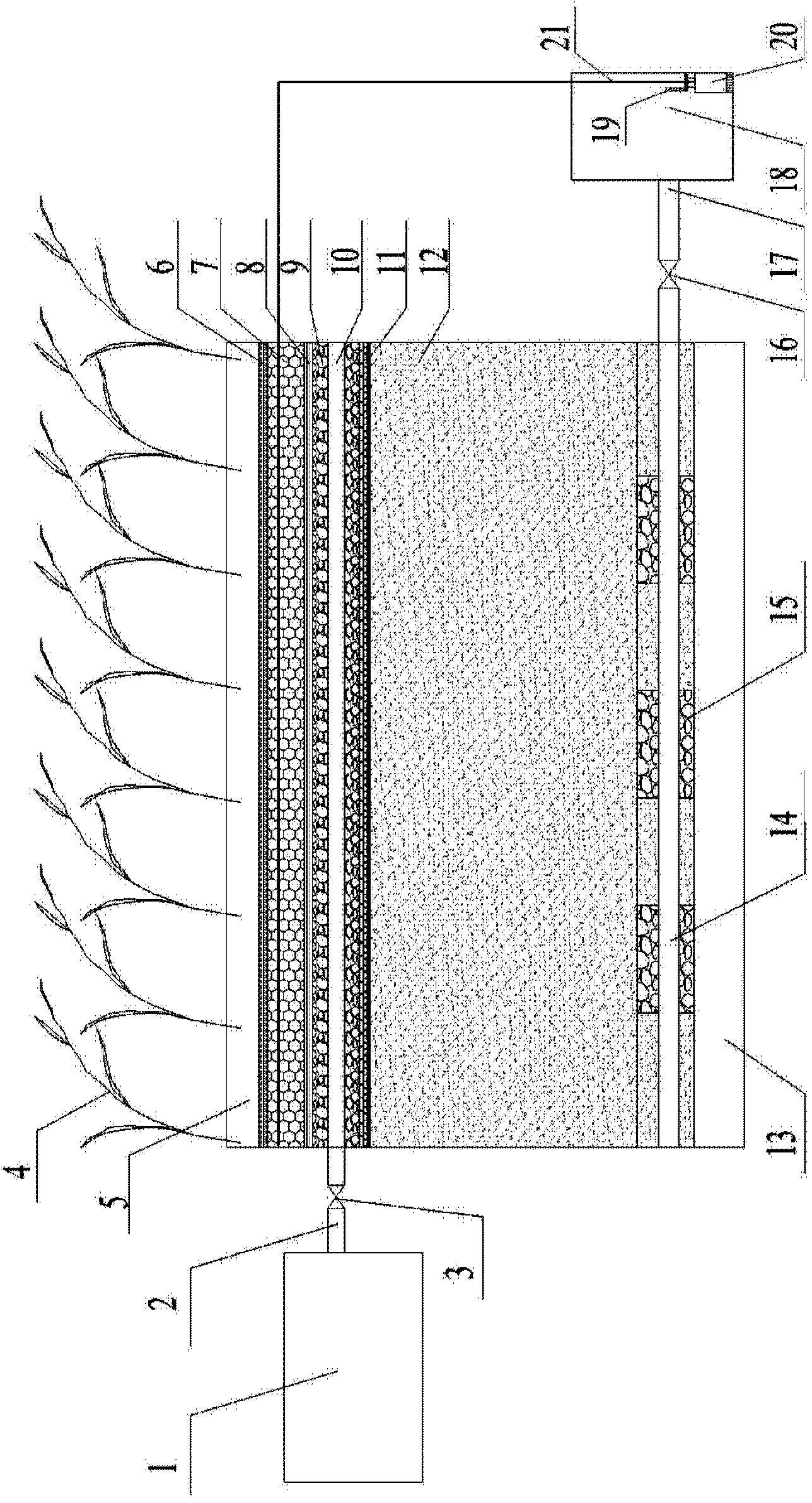 Minimally invasive excavated multimedium underground percolating in-situ recharge underground water treatment device