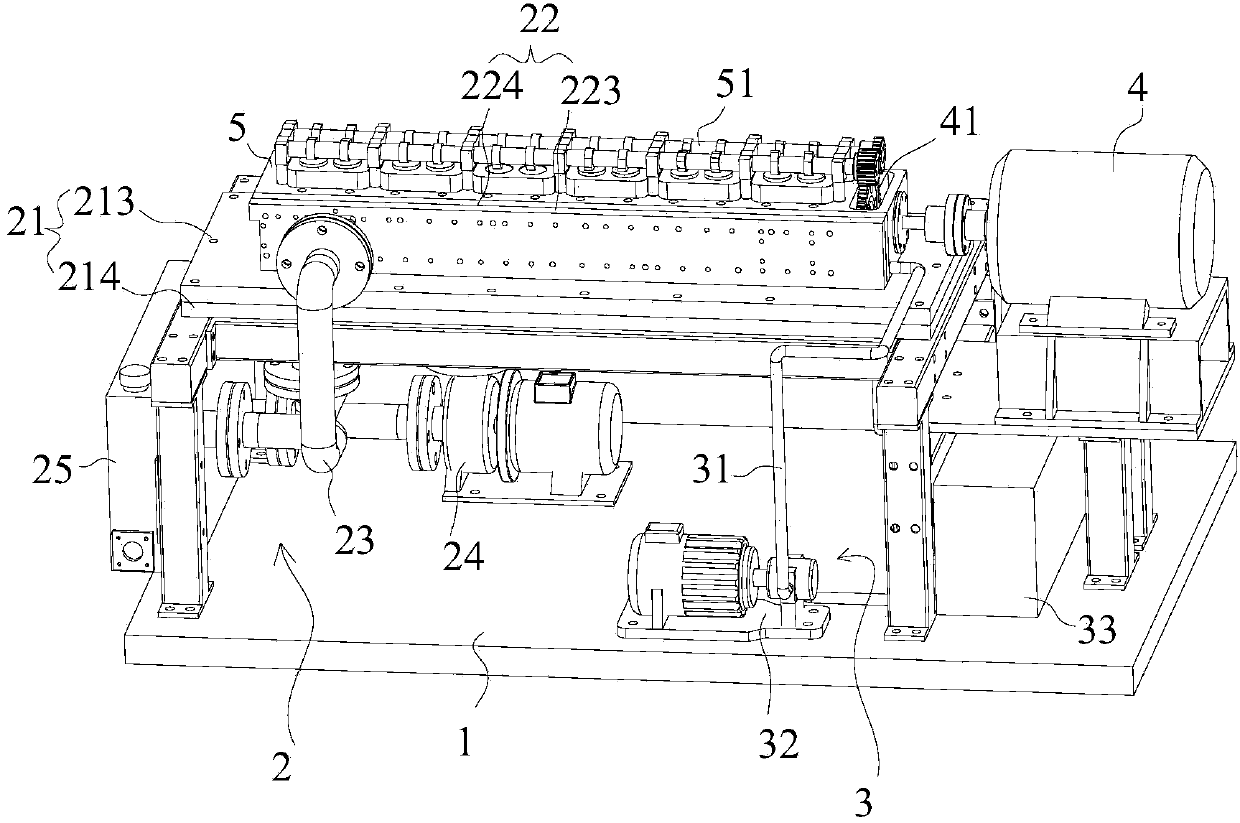 Testing apparatus of engine valve mechanism rack