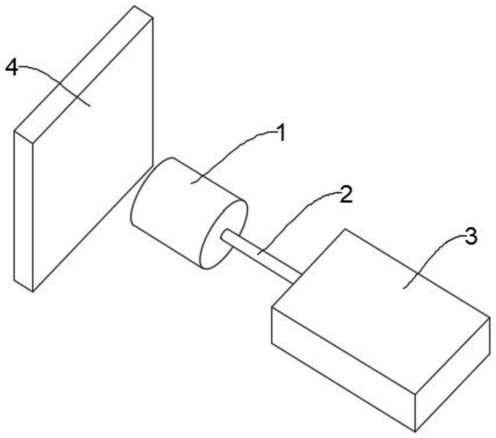 Motor displacement sensor based on eddy current principle