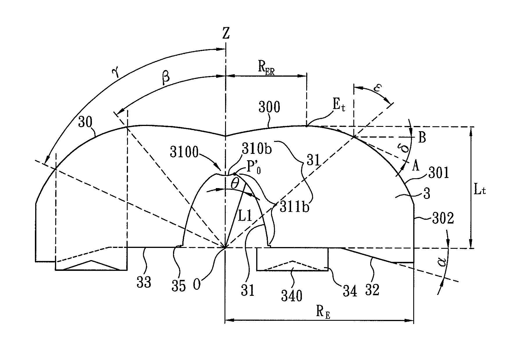 Light control lens and light source device using the same