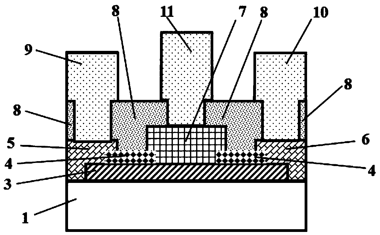 N-type diamond-doped field effect transistor with field plate structure