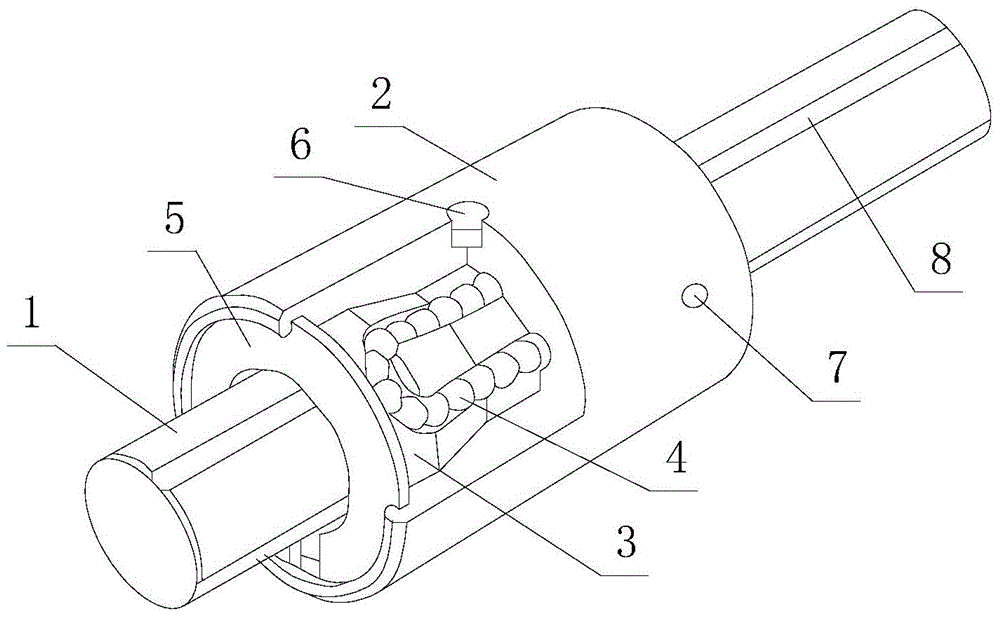 Linear ball guide sleeve