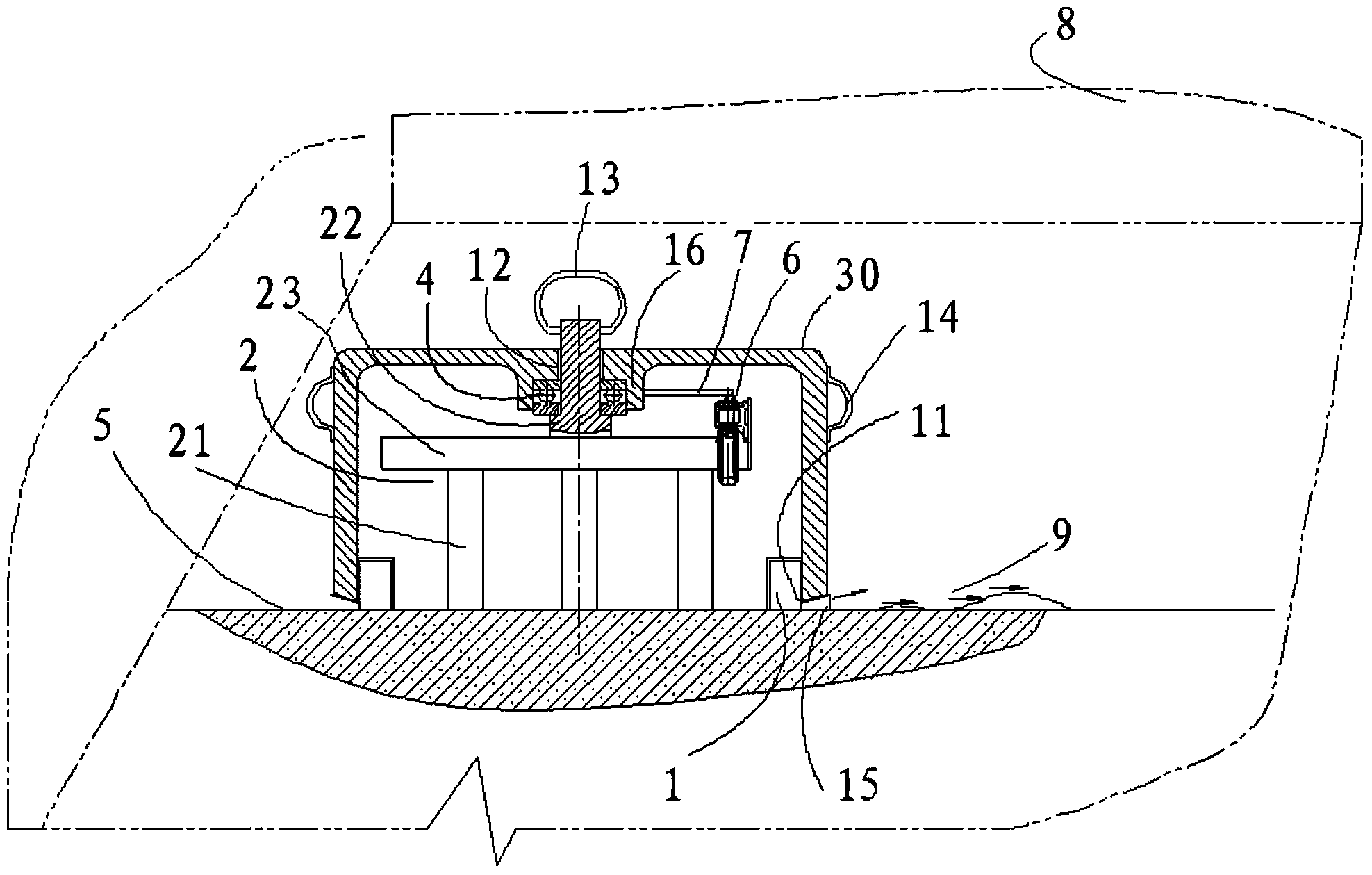 Device for measuring wall or ground flatness by lasers