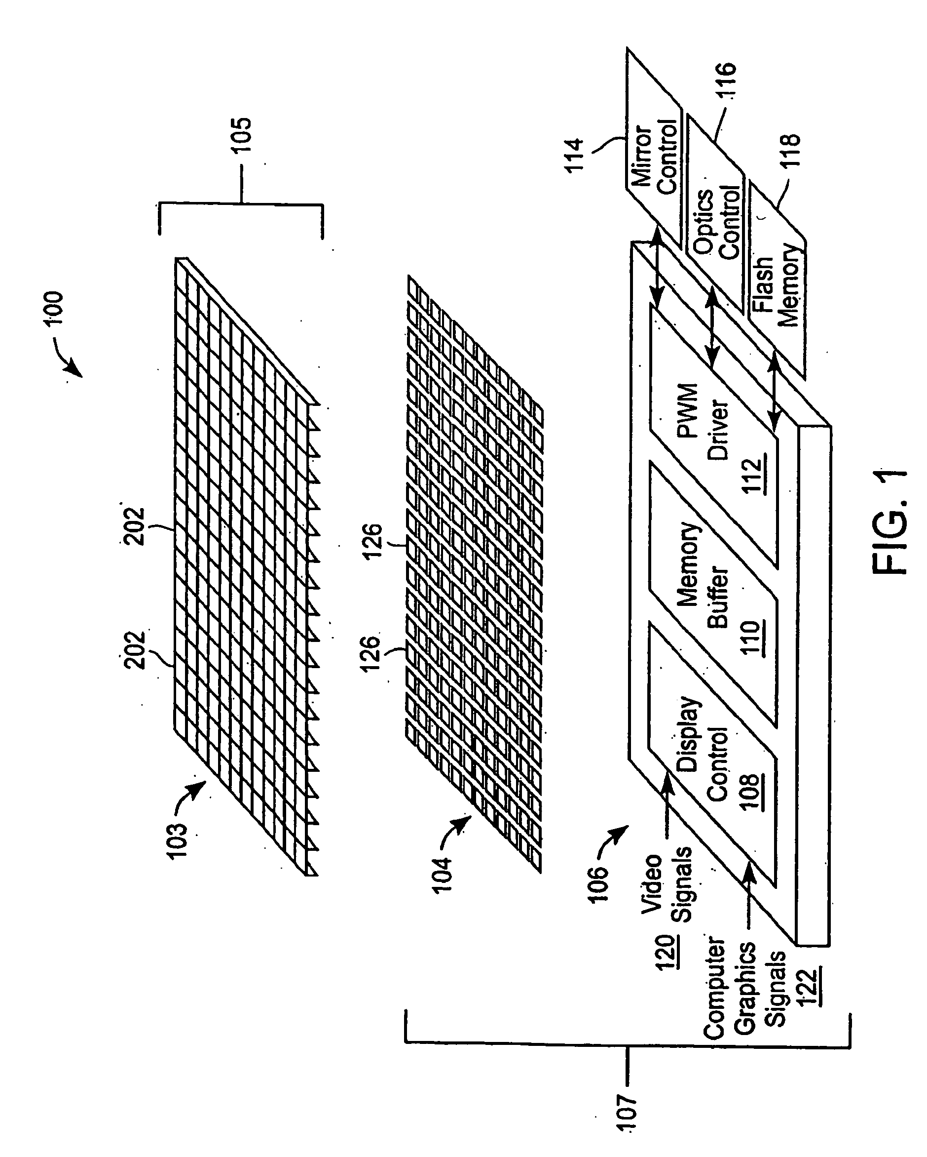 High fill ratio reflective spatial light modulator with hidden hinge