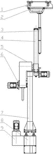 Movable automatic horizontal positioning detection arm for tunnel