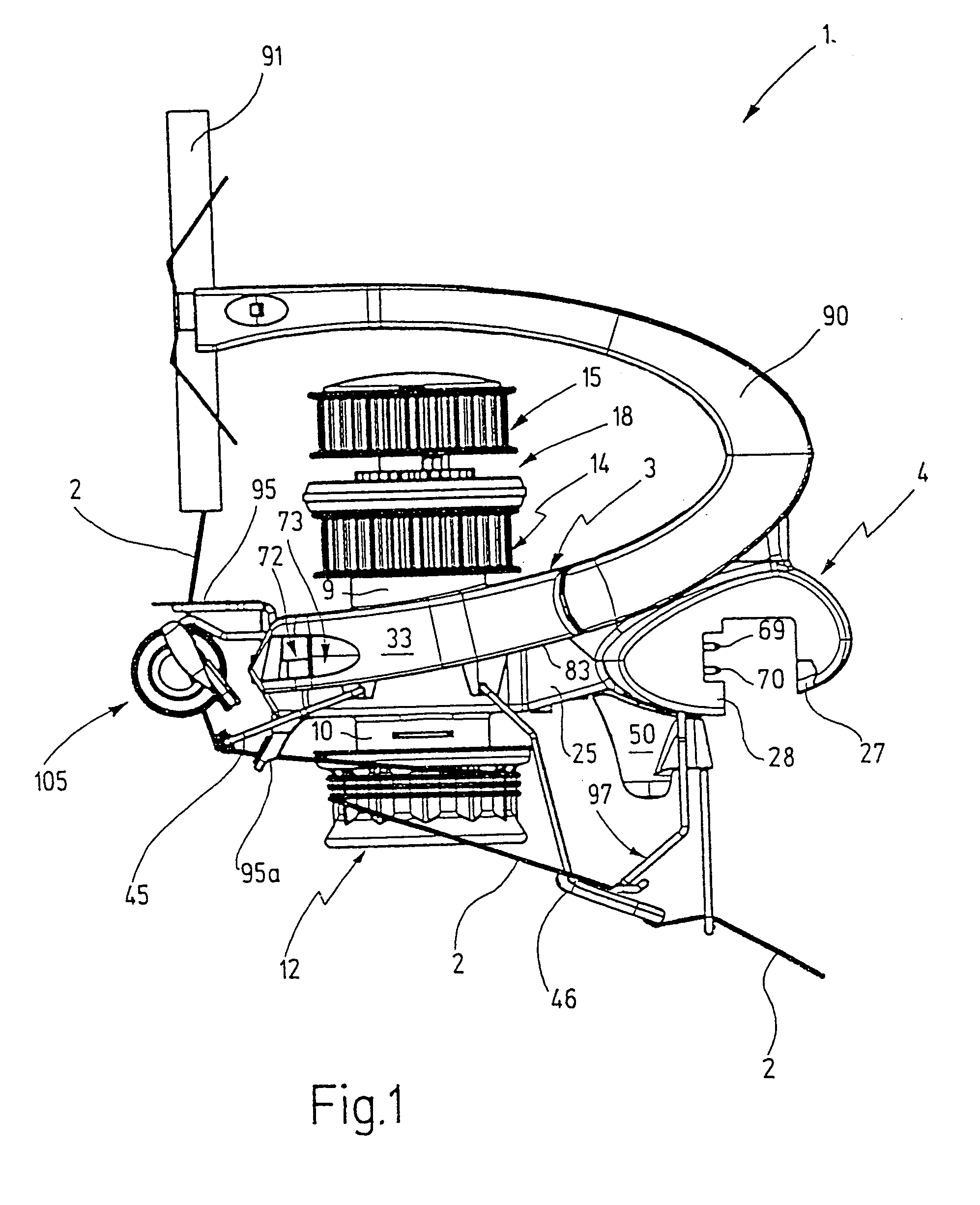 Thread-supplying device for textile machines