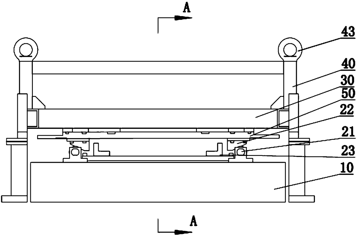 Centering weighing device and weighing method