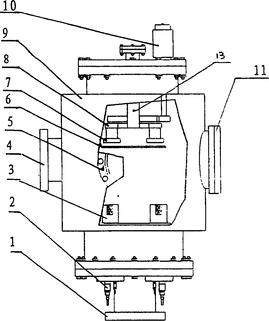 Small substrate baffle for organic luminous film plating machine with automatic recognition function