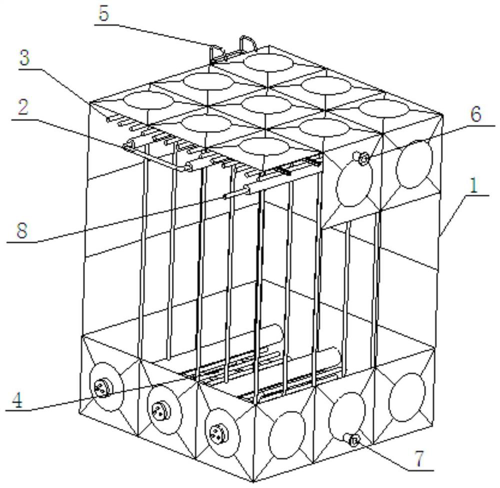 An integrated cold storage and heat storage device