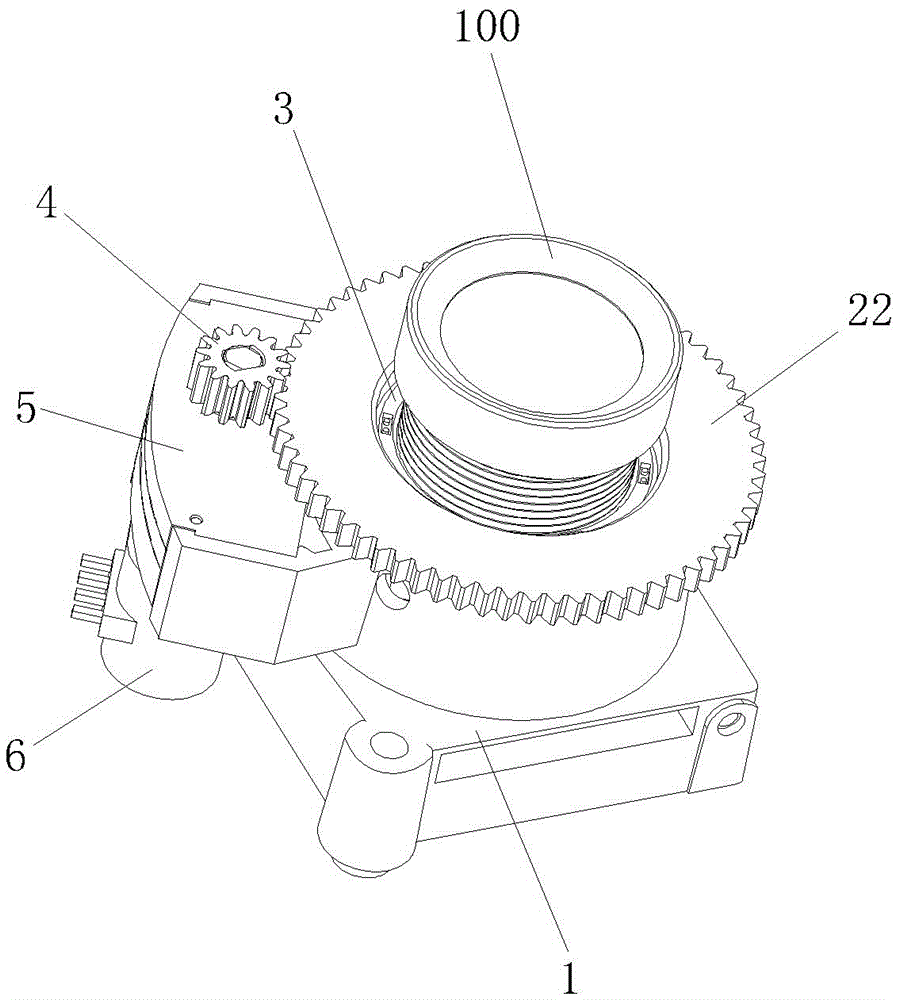 Focusing mechanism of a monitoring lens