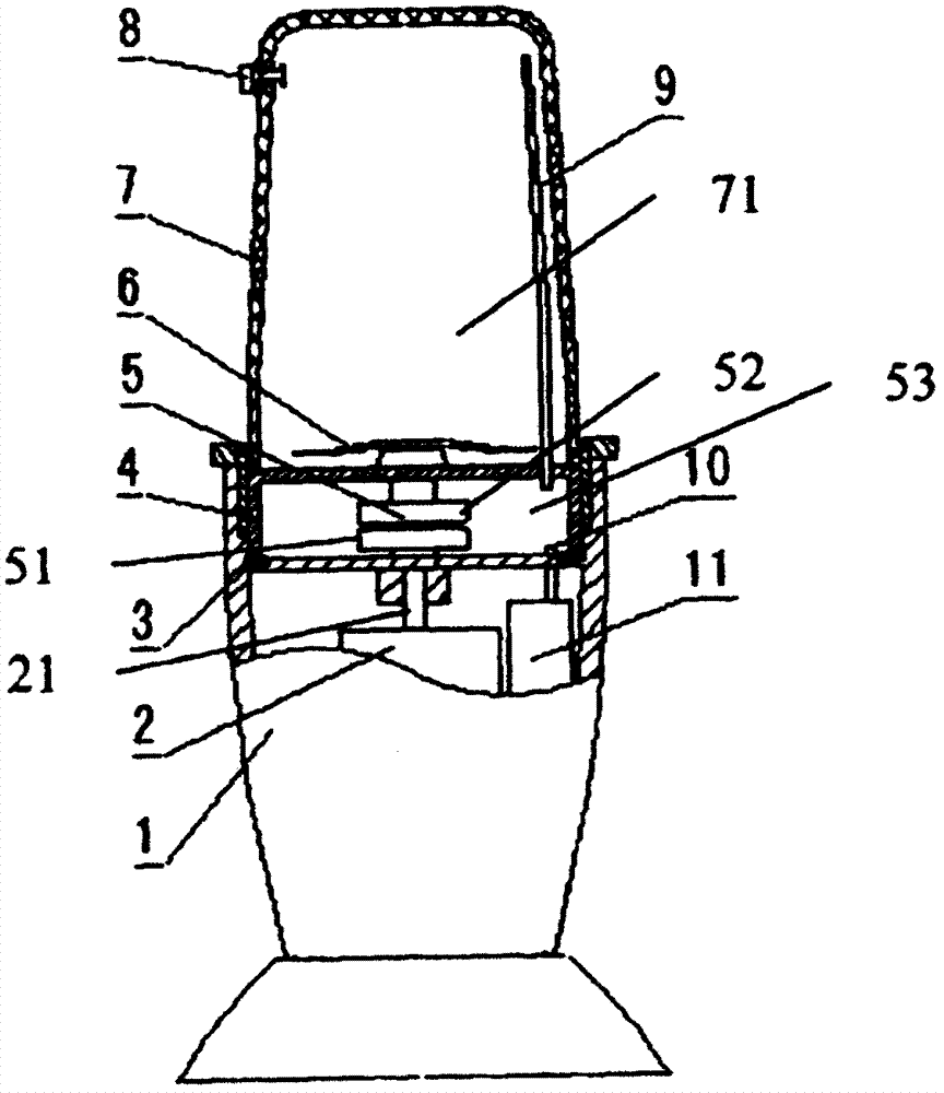 Vacuum food crushing and stirring machine